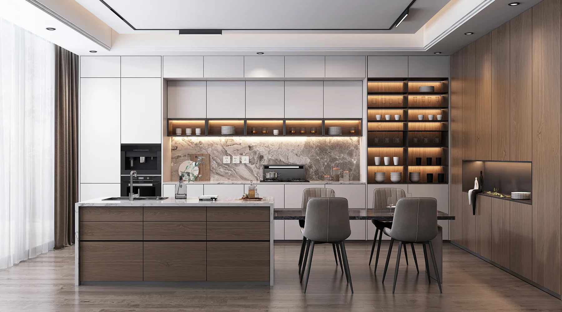 Custom cabinetry design visualization