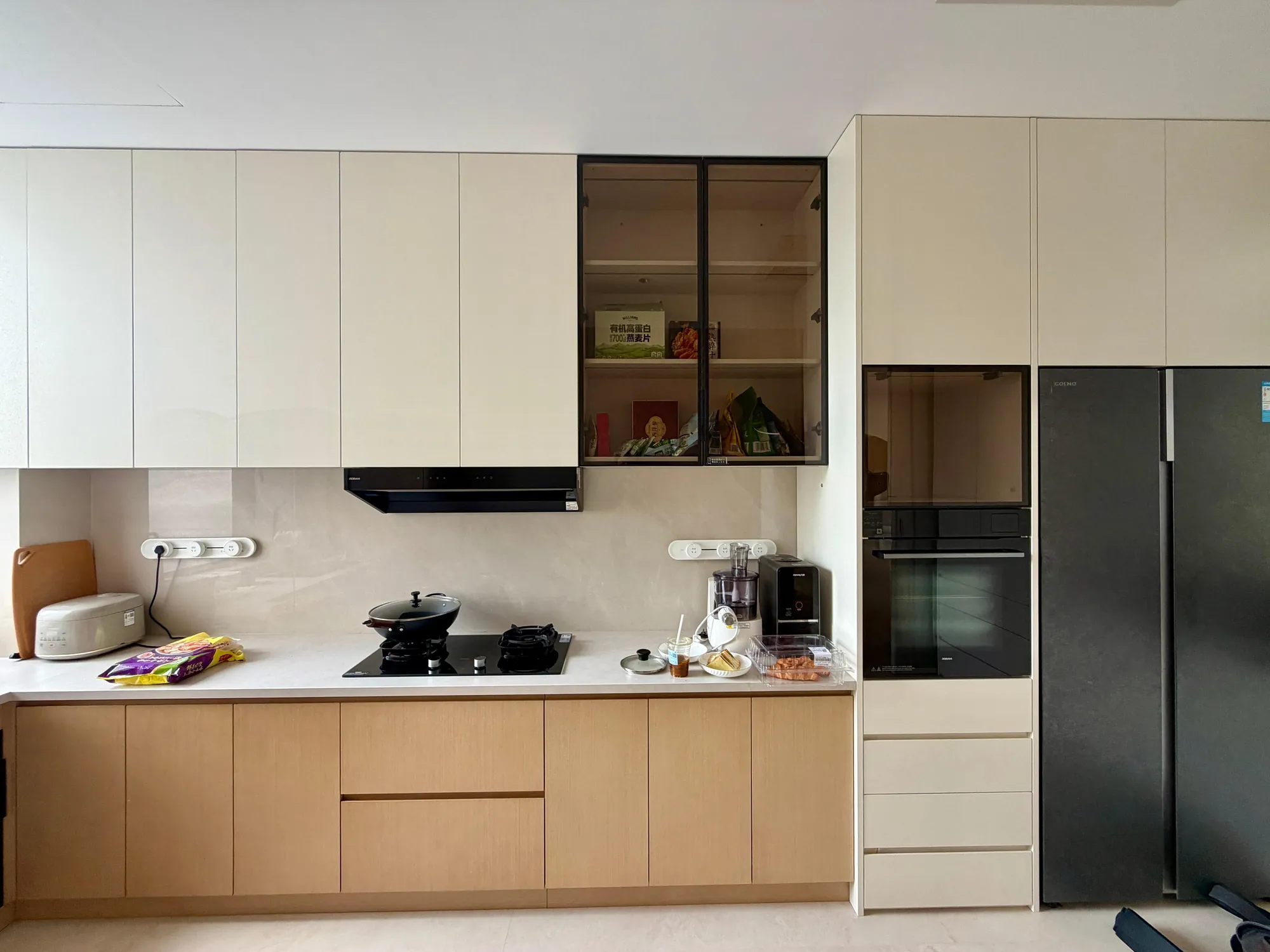 Custom kitchen cabinetry in a Lagos villa