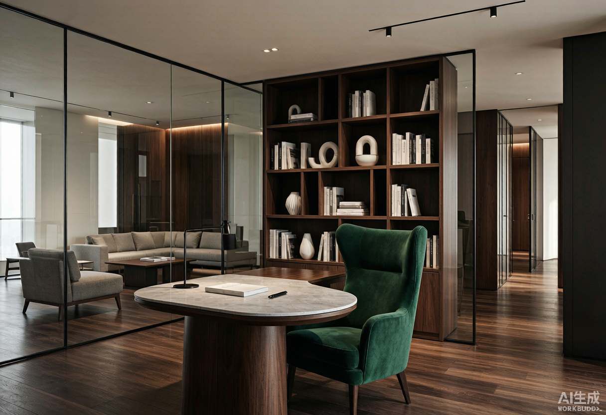 2D floor plans and 3D renders of an interior layout