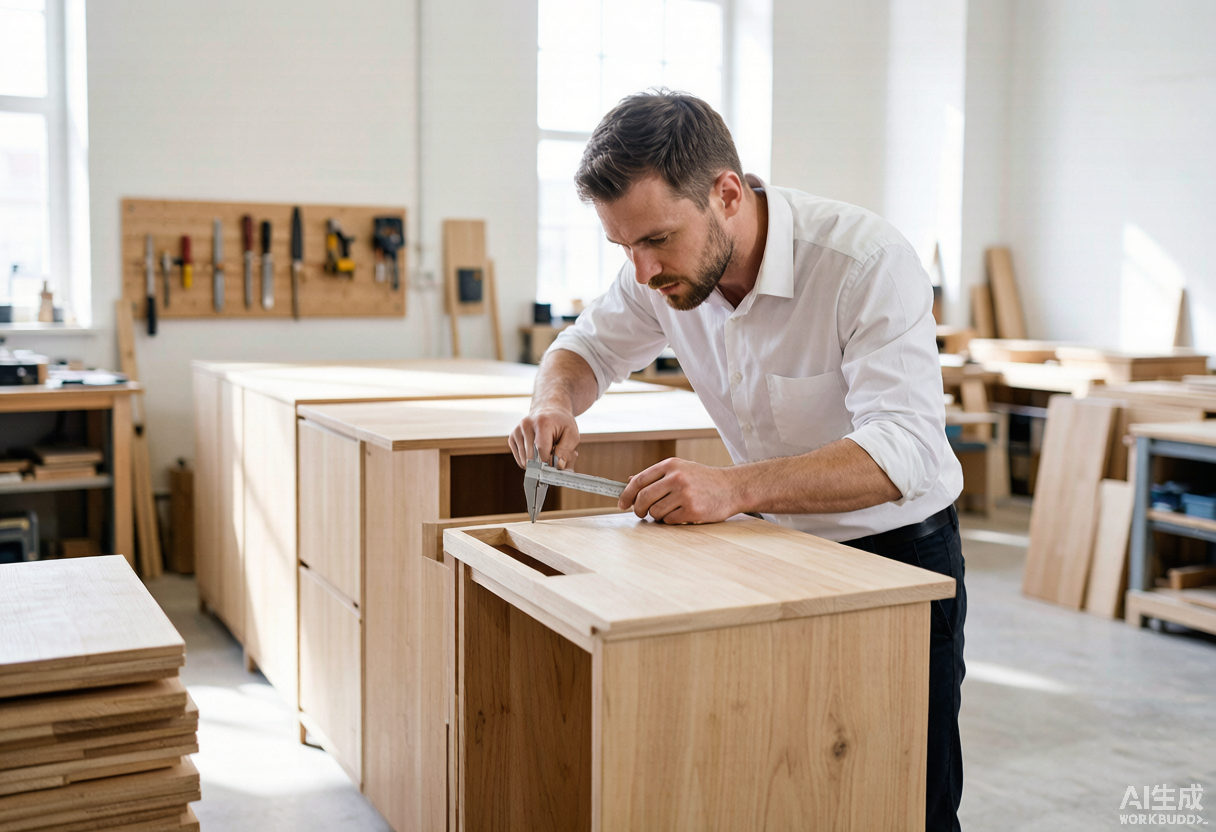 Quality control inspection of custom furniture