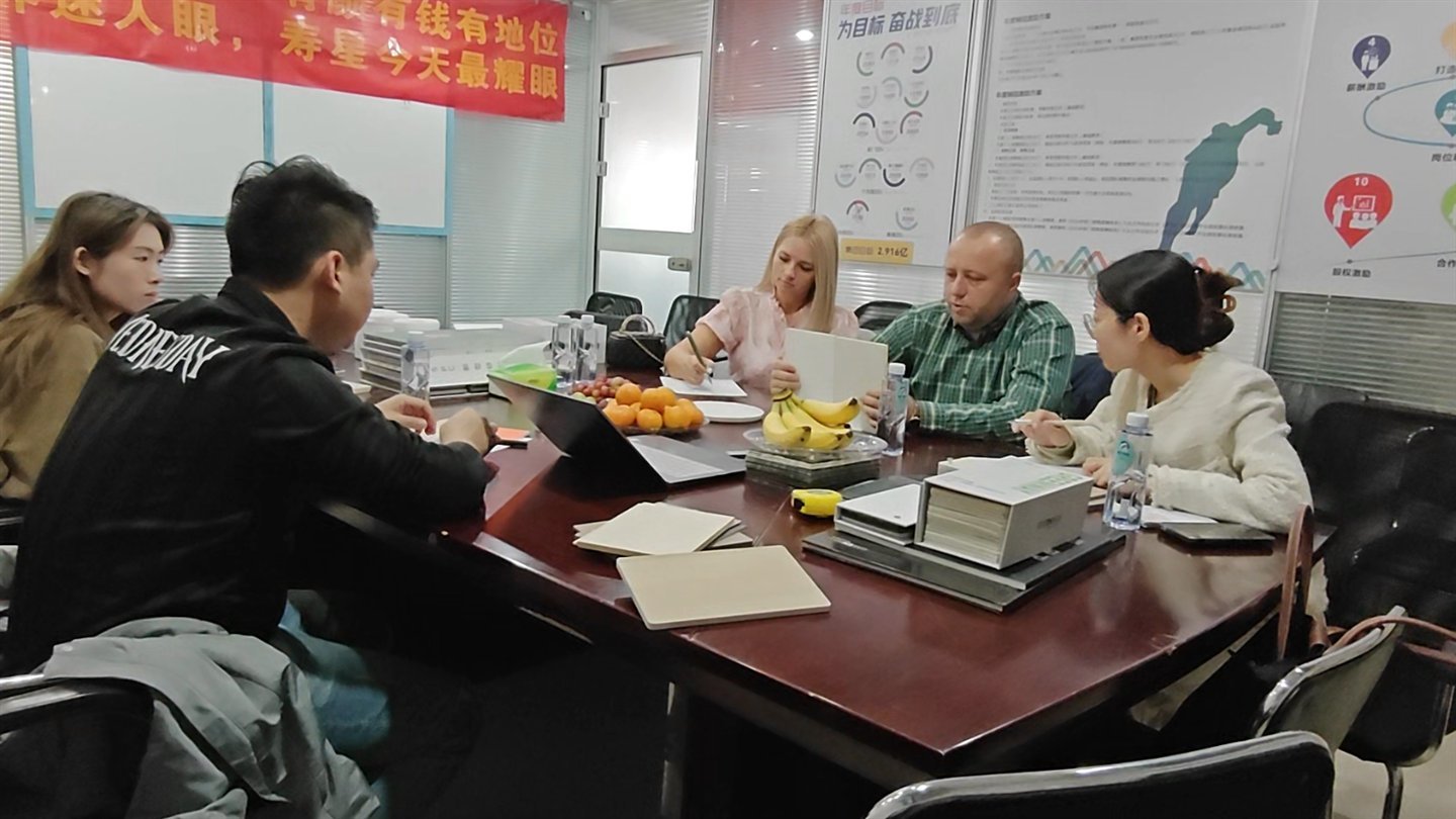 Greenway project team confirming requirements and samples with overseas clients