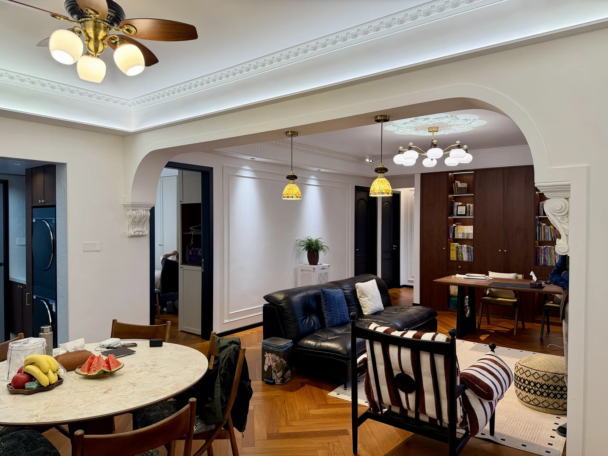 French-vintage and New-Chinese villa interior in Taiwan, China