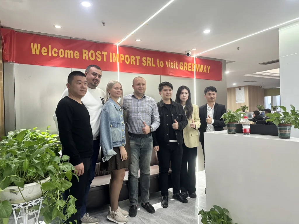 ROST IMPORT SRL representatives visiting the Greenway team